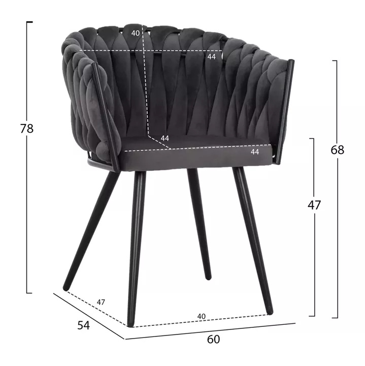 DINING SET 5PCS CATER HM12118.01 OVAL CERAMIC TOP--GREY VELVET