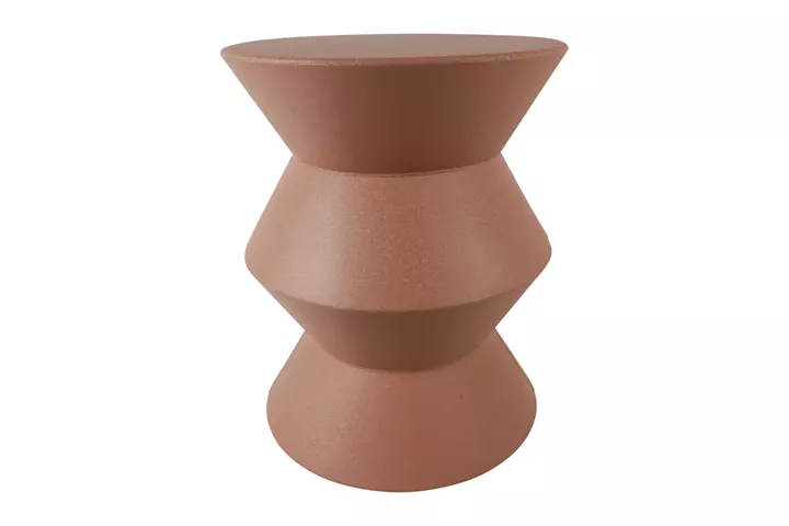 Beauty Home Τραπέζι βοηθ.μεταλ.terracotta 47,7X59,5