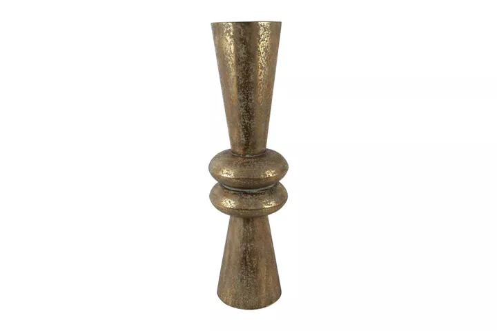 Beauty Home Βάζο μεταλλικό χρυσό σκούρο 28,5×99,5cm