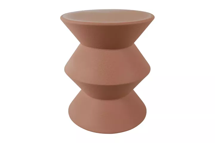 Beauty Home Τραπέζι βοηθ.μεταλ.terracotta 37,5X45