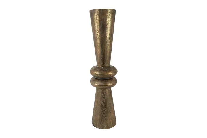 Beauty Home Βάζο δαπέδου μεταλλικό χρυσό σκούρο 28,5×117,5cm