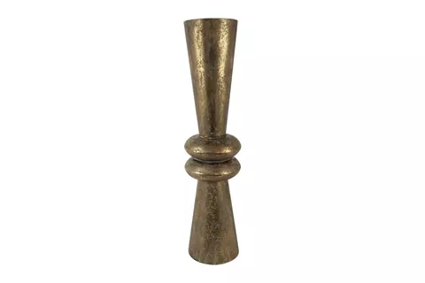 Beauty Home Βάζο δαπέδου μεταλλικό χρυσό σκούρο 28,5×117,5cm