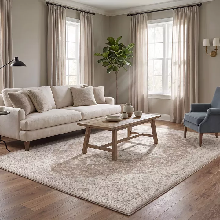 Beauty Home Χαλί Mirage Art 9847 160x230 Κρεμ,Μόκα