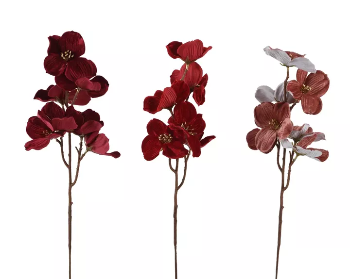 Beauty Home Διακοσμητικό Κλαδί Λουλούδι Βελούδινο  60 cm      