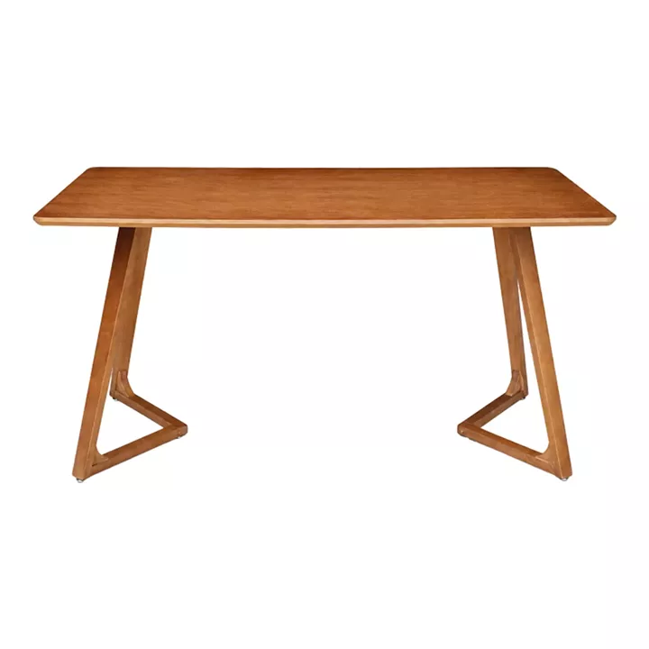 Dining table Pendra pakoworld walnut mdf with solid wood legs 150x80x75cm