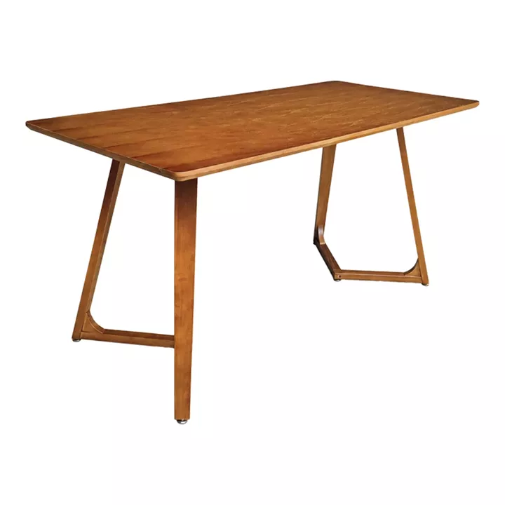 Dining table Pendra pakoworld walnut mdf with solid wood legs 150x80x75cm