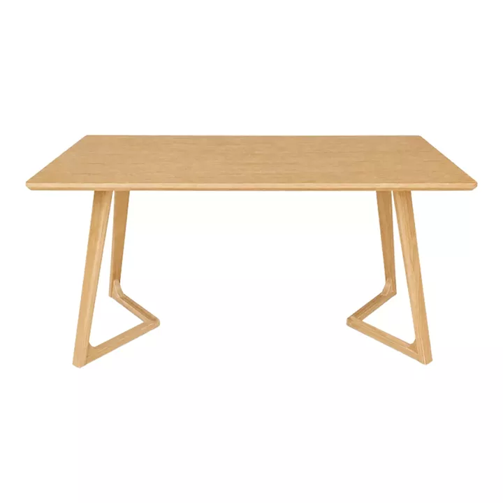 Τραπέζι Pendra pakoworld mdf επιφάνεια με πόδι ξύλο μασίφ σε sonoma απόχρωση 150x80x75εκ