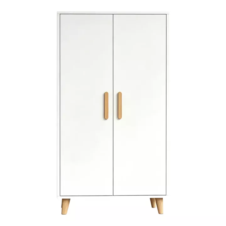 Ντουλάπι Tamera pakoworld λευκό με φυσική απόχρωση MDF 60x30x120εκ