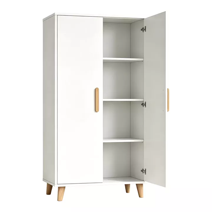 Ντουλάπι Tamera pakoworld λευκό με φυσική απόχρωση MDF 60x30x120εκ