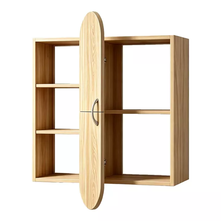 Wall shelf Jonna pakoworld sonoma MDF 60x10x80cm