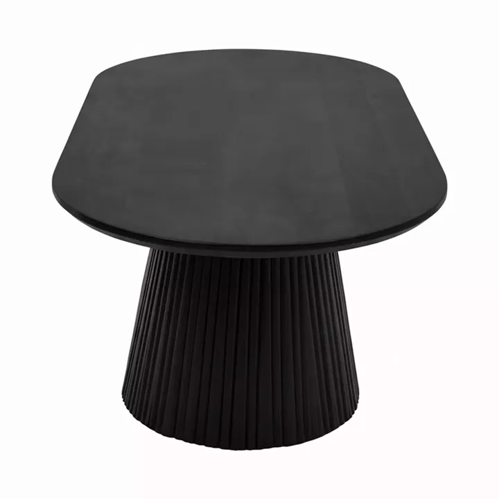 Aithra pakoworld coffee table black solid mango wood 120x60x42cm