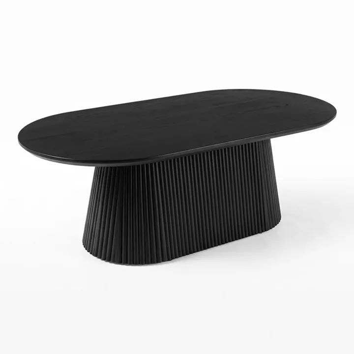 Aithra pakoworld coffee table black solid mango wood 120x60x42cm