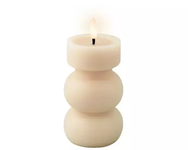 Beauty Home LED ΚΕΡΙ 7 x 15 cm ΚΑΜΠΥΛΕΣ ΕΚΡΟΥ