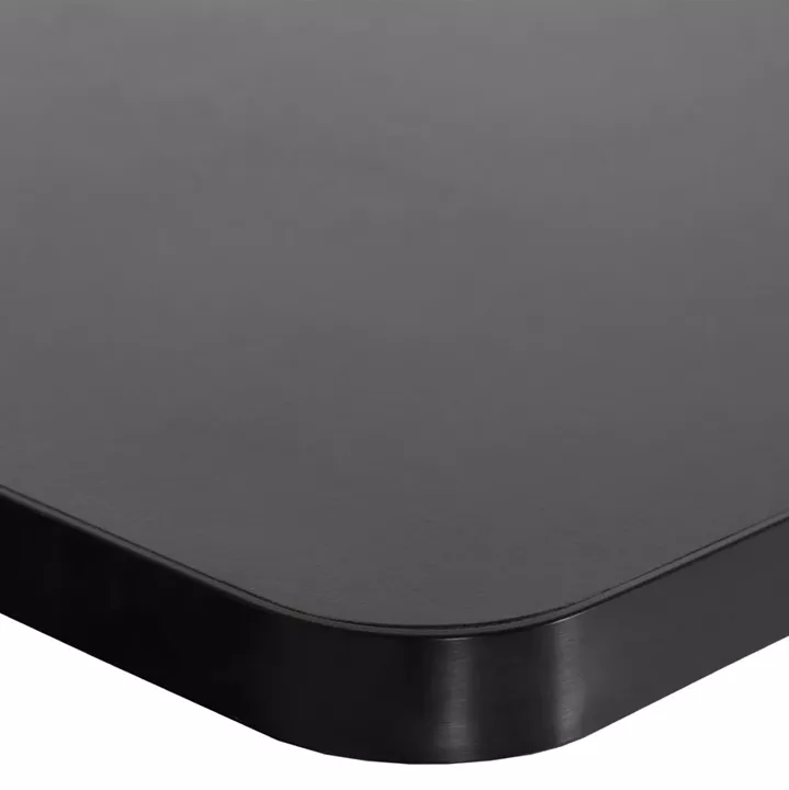 ΕΠΙΦΑΝΕΙΑ ΤΡΑΠΕΖΙΟΥ SINTERED STONE ΤΕΤΡΑΓΩΝΗ HM6654.01 ΠΛΑΙΣΙΟ ALU ΜΑΥΡΟ 70x70εκ.