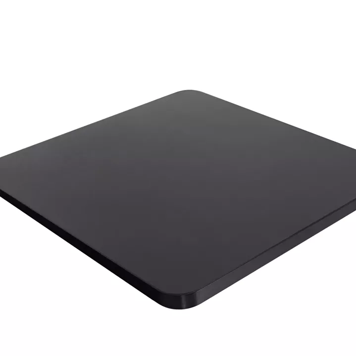 ΕΠΙΦΑΝΕΙΑ ΤΡΑΠΕΖΙΟΥ SINTERED STONE ΤΕΤΡΑΓΩΝΗ HM6654.01 ΠΛΑΙΣΙΟ ALU ΜΑΥΡΟ 70x70εκ.