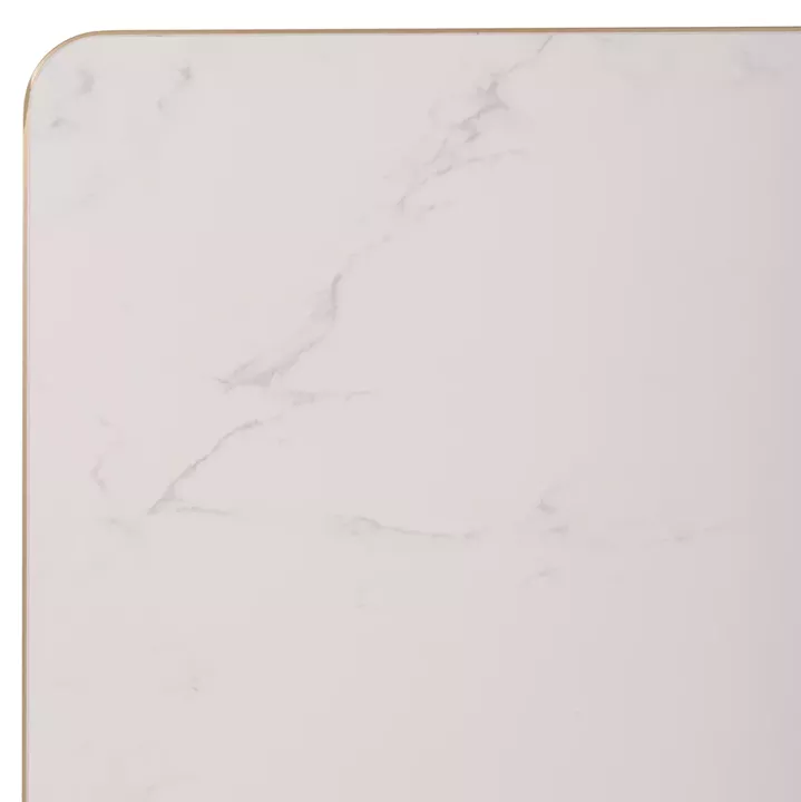 ΕΠΙΦΑΝΕΙΑ ΤΡΑΠΕΖΙΟΥ SINTERED STONE ΤΕΤΡΑΓΩΝΗ HM6654.12 ΠΛΑΙΣΙΟ ALU ΧΡΥΣΟ 70x70εκ.
