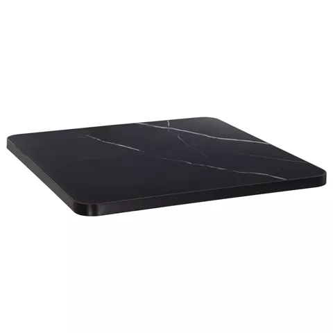 SINTERED STONE SQUARE TABLETOP HM6654.03 WITH BLACK ALU 