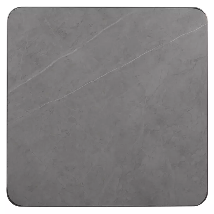 SINTERED STONE SQUARE TABLETOP HM6654.05 WITH GREY ALU 