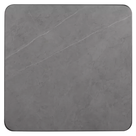 ΕΠΙΦΑΝΕΙΑ ΤΡΑΠΕΖΙΟΥ SINTERED STONE ΤΕΤΡΑΓΩΝΗ HM6654.05 ΠΛΑΙΣΙΟ ALU ΓΚΡΙ 70x70εκ.