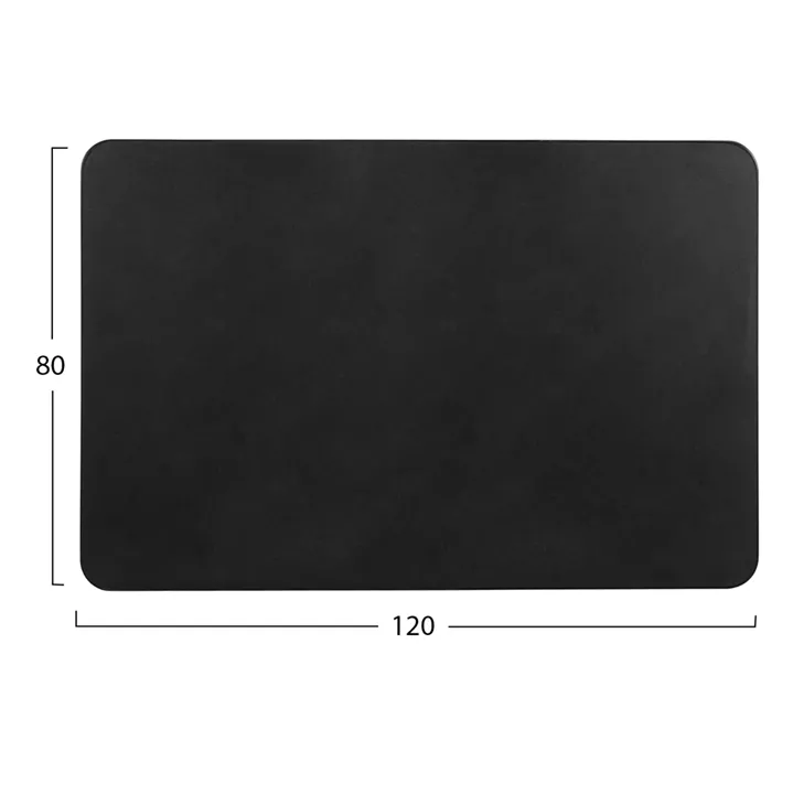 SINTERED STONE RECTANGULAR TABLETOP HM6656.01 BLACK 120x80cm.