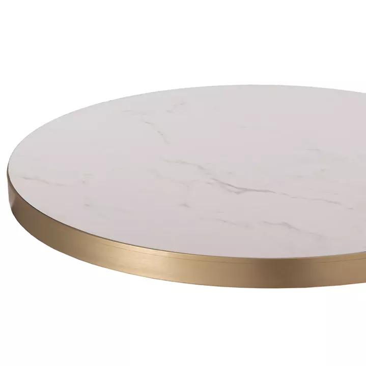 SINTERED STONE ROUND TABLETOP HM6652.12 WITH GOLD ALU 