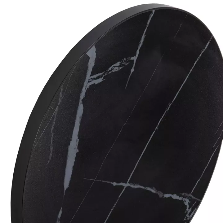 ΕΠΙΦΑΝΕΙΑ ΤΡΑΠΕΖΙΟΥ SINTERED STONE HM6652.03 ΜΕ ΠΛΑΙΣΙΟ ALU ΜΑΥΡΟ Φ60εκ.