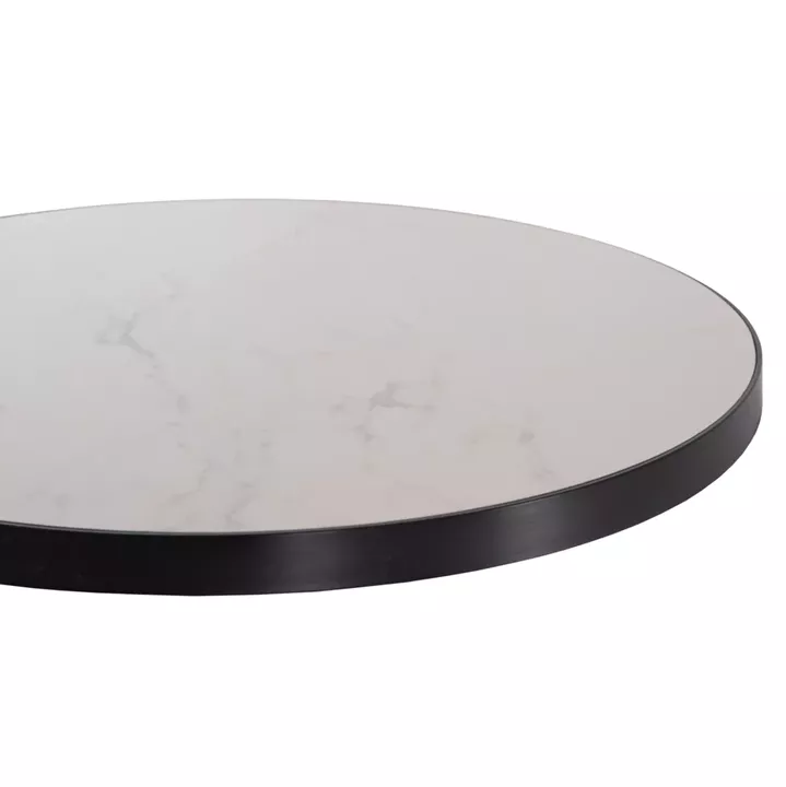 ΕΠΙΦΑΝΕΙΑ ΤΡΑΠΕΖΙΟΥ SINTERED STONE HM6652.02 ΜΕ ΠΛΑΙΣΙΟ ALU ΜΑΥΡΟ Φ60εκ.