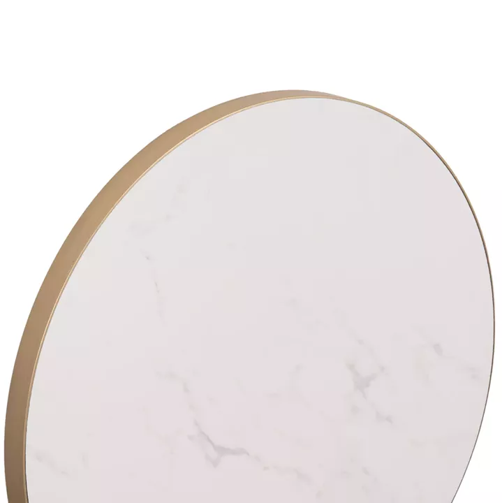 SINTERED STONE ROUND TABLETOP HM6653.12 WITH GOLD ALU 