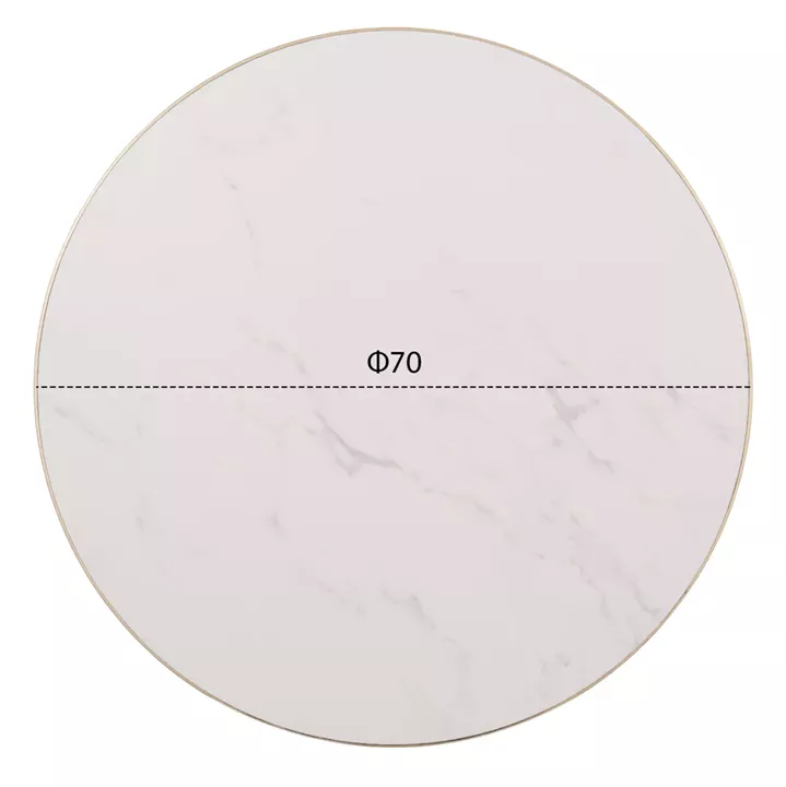 SINTERED STONE ROUND TABLETOP HM6653.12 WITH GOLD ALU 