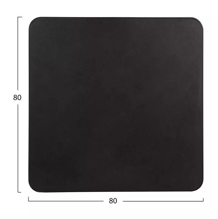 ΕΠΙΦΑΝΕΙΑ ΤΡΑΠΕΖΙΟΥ SINTERED STONE ΤΕΤΡΑΓΩΝΗ HM6655.01 ΠΛΑΙΣΙΟ ALU ΜΑΥΡΟ 80x80εκ.