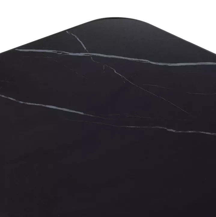 ΕΠΙΦΑΝΕΙΑ ΤΡΑΠΕΖΙΟΥ SINTERED STONE ΟΡΘΟΓΩΝΙΑ HM6656.03 ΠΛΑΙΣΙΟ ALU ΜΑΥΡΟ 120x80εκ.