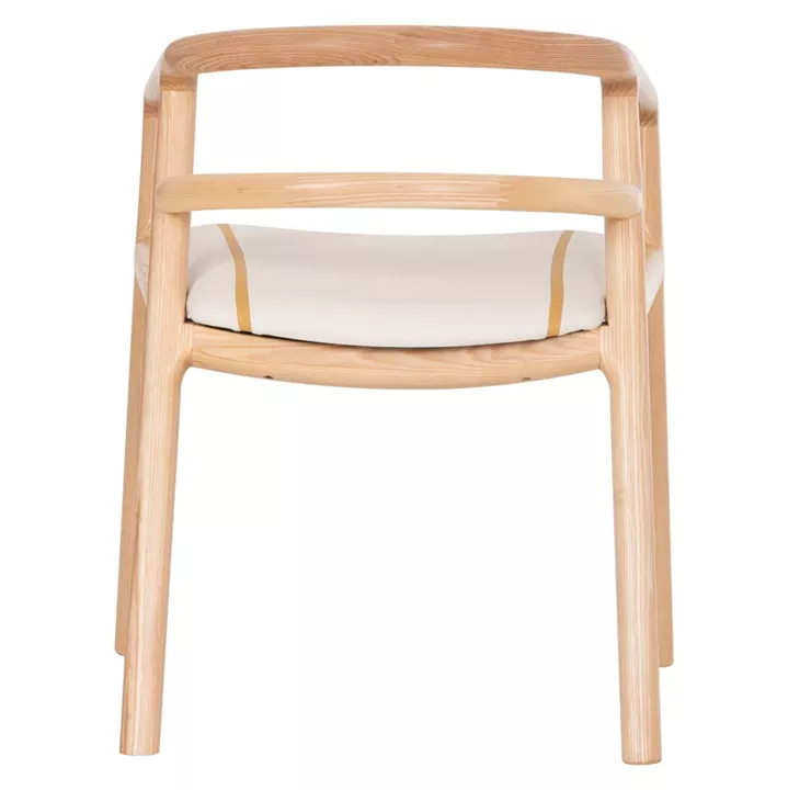 ΠΟΛΥΘΡΟΝΑ ΤΡΑΠΕΖΑΡΙΑΣ EFFY HM18393.01 ΦΡΑΞΙΝΟΣ ΣΕ OAK-ΚΑΘΙΣΜΑ ΕΚΡΟΥ PU 60x58x71Υεκ