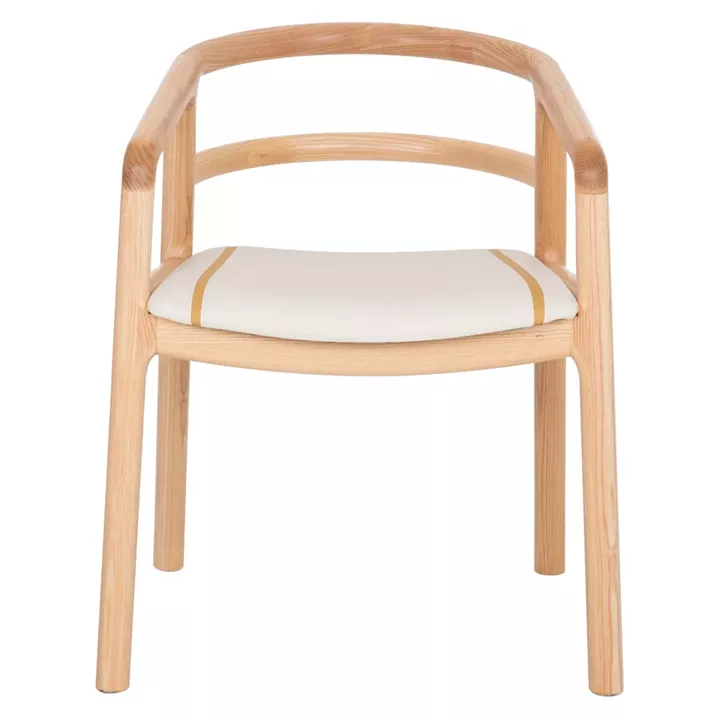 ΠΟΛΥΘΡΟΝΑ ΤΡΑΠΕΖΑΡΙΑΣ EFFY HM18393.01 ΦΡΑΞΙΝΟΣ ΣΕ OAK-ΚΑΘΙΣΜΑ ΕΚΡΟΥ PU 60x58x71Υεκ