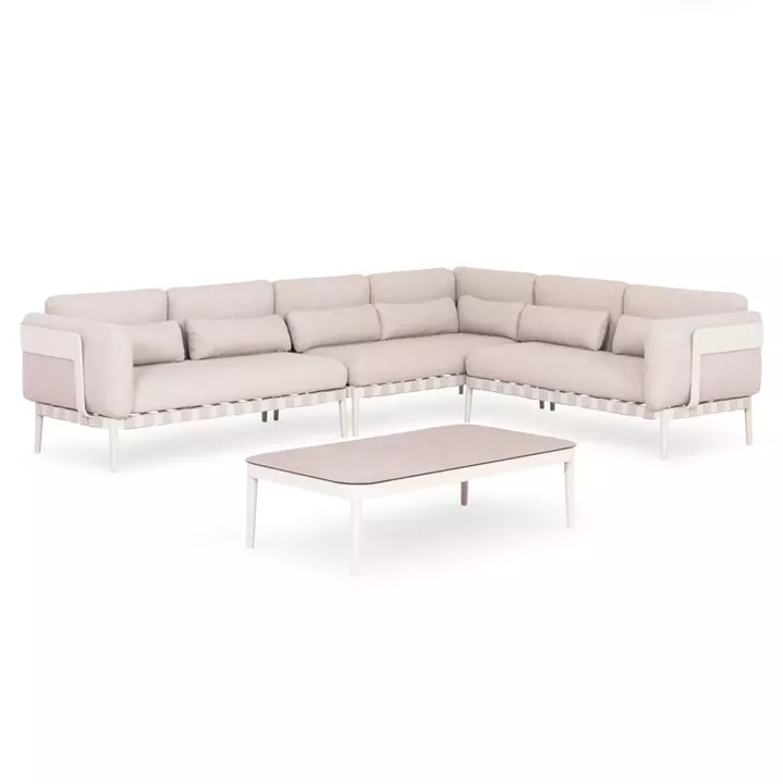 ΣΕΤ ΣΑΛΟΝΙ ΕΞ.ΧΩΡΟΥ 4ΤΜΧ PEGASUS HM6199.02 ΚΡΕΜ ΑΛΟΥΜ.-ΜΠΕΖ ΣΧΟΙΝΙ & ΥΦΑΣΜΑ OLEFIN