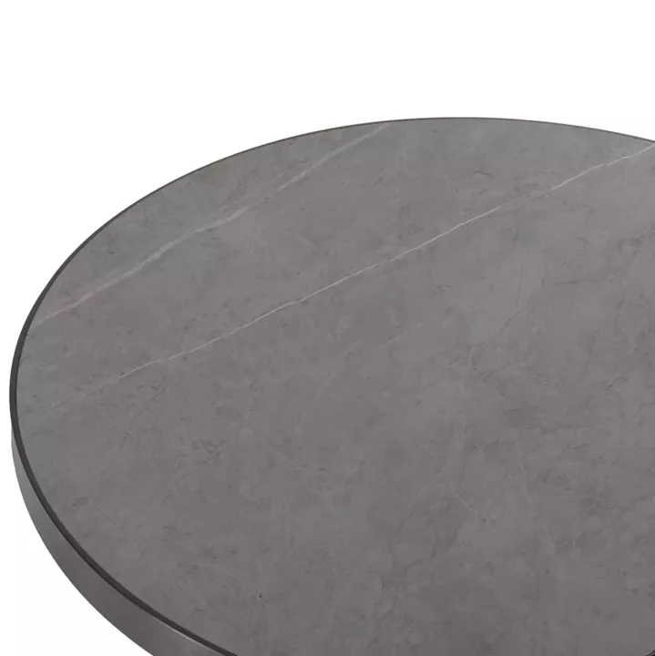 ΕΠΙΦΑΝΕΙΑ ΤΡΑΠΕΖΙΟΥ SINTERED STONE HM6652.05 ΜΕ ΠΛΑΙΣΙΟ ALU ΓΚΡΙ Φ60εκ.
