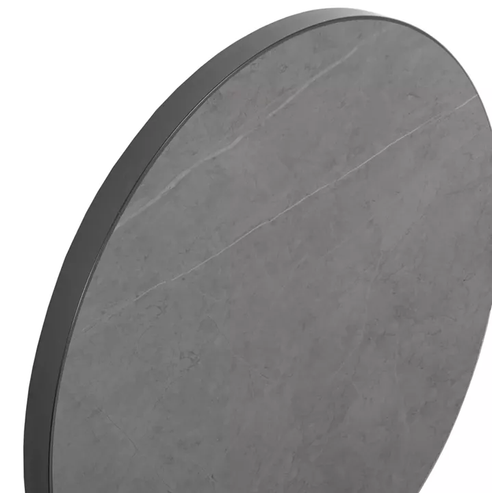 ΕΠΙΦΑΝΕΙΑ ΤΡΑΠΕΖΙΟΥ SINTERED STONE HM6652.05 ΜΕ ΠΛΑΙΣΙΟ ALU ΓΚΡΙ Φ60εκ.