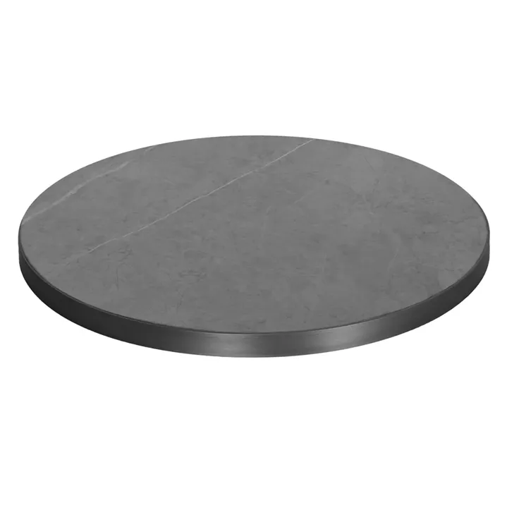 ΕΠΙΦΑΝΕΙΑ ΤΡΑΠΕΖΙΟΥ SINTERED STONE HM6653.05 ΜΕ ΠΛΑΙΣΙΟ ALU ΓΚΡΙ Φ70εκ.