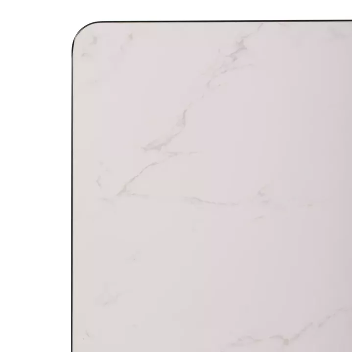 ΕΠΙΦΑΝΕΙΑ ΤΡΑΠΕΖΙΟΥ SINTERED STONE ΟΡΘΟΓΩΝΙΑ HM6656.02 ΠΛΑΙΣΙΟ ALU ΜΑΥΡΟ 120x80εκ.