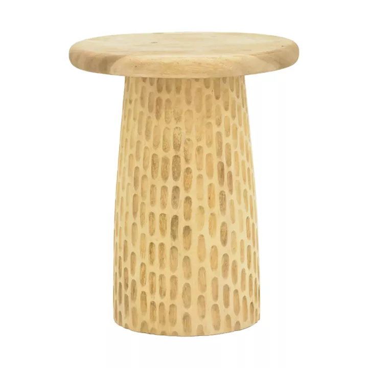 Side table Cortney pakoworld suar wood in natural shade D40x50cm