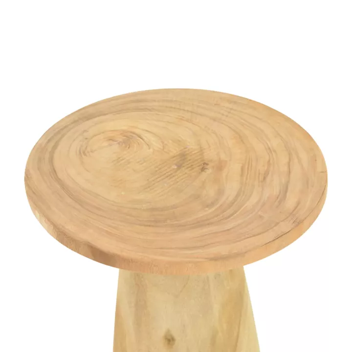 Cialo pakoworld suar wood side table in natural shade D40x50cm