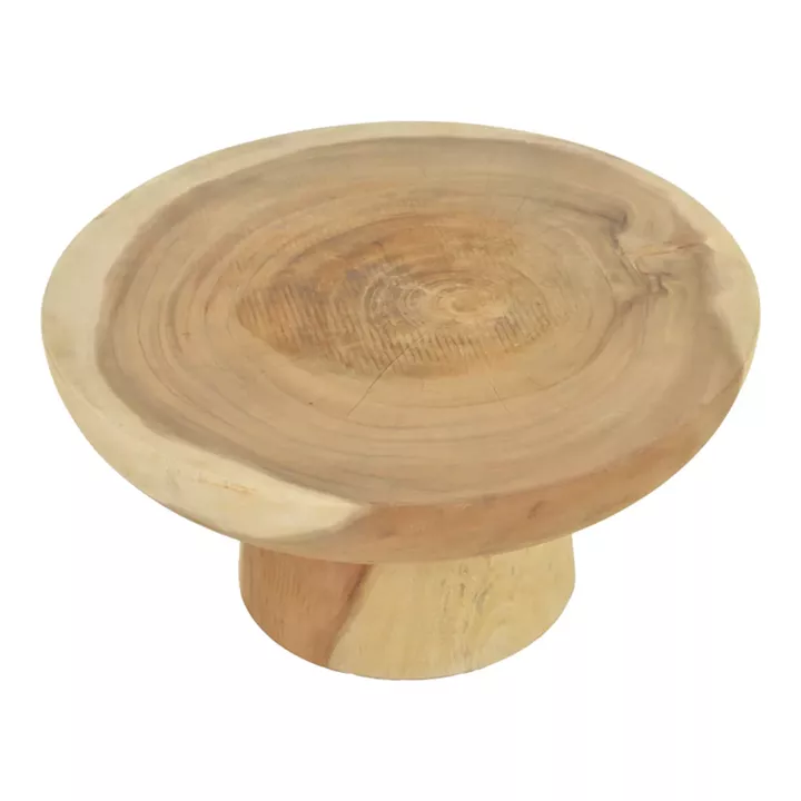 Chrissie coffee table pakoworld suar wood in natural shade D60x30cm
