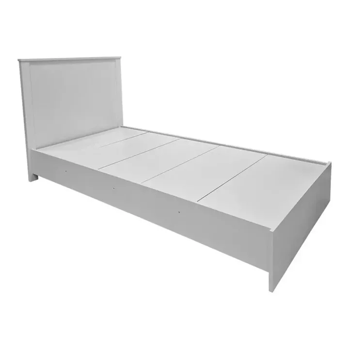 Athos White Bedroom Set with 2 Door Wardrobe and Dreamer Mattress 90x190cm 3 Piece Set