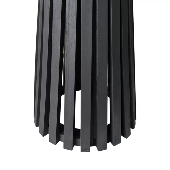 Kenda I pakoworld mindi table black wood D80x75cm