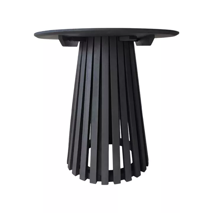Kenda I pakoworld mindi table black wood D80x75cm