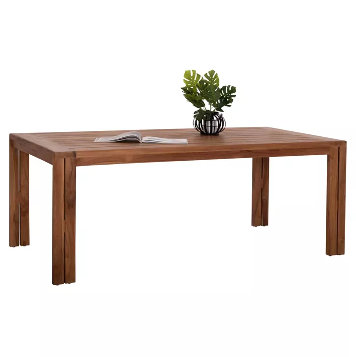 DINING TABLE RECTANGULAR SERIES KIOTO HM6387 TEAK WOOD--NATURAL COLOR 200x100x76Hcm.