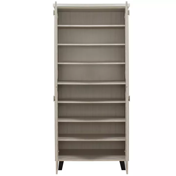 Shoe cabinet MANTAM pakoworld 24 pairs white-grey 78x40x170.5cm