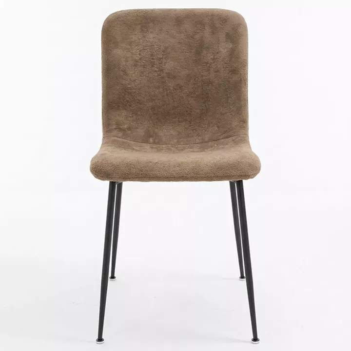 Gratify pakoworld chair brown fabric with metal black leg