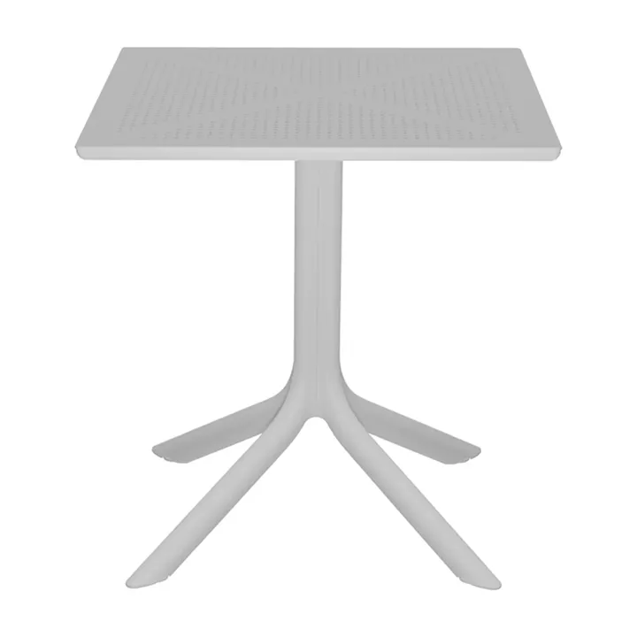 Τραπεζαρία Groovy Tifany I pakoworld σετ 3τεμ λευκό PP 60x60x76εκ