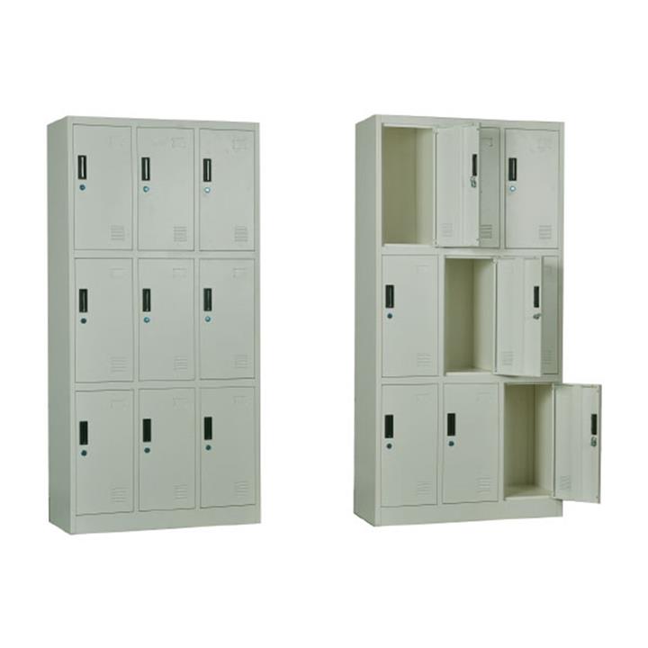 LOCKER 9 Θέσεων Φοριαμός - Ερμάριο, Μέταλλο Βαφή  Άσπρο
