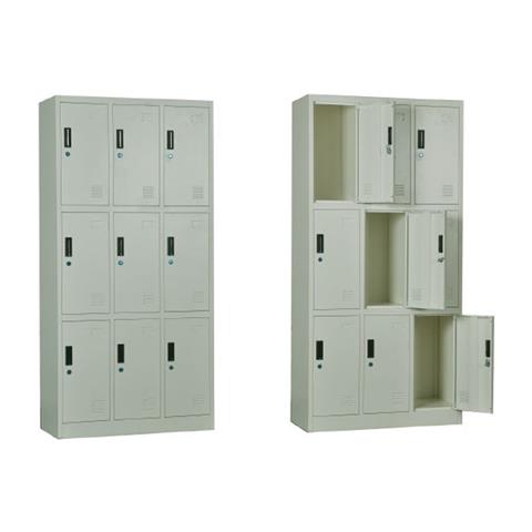 LOCKER 9 Θέσεων Φοριαμός - Ερμάριο, Μέταλλο Βαφή  Άσπρο